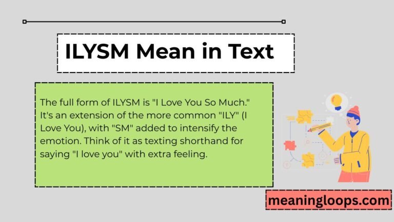 ILYSM Mean in Text
