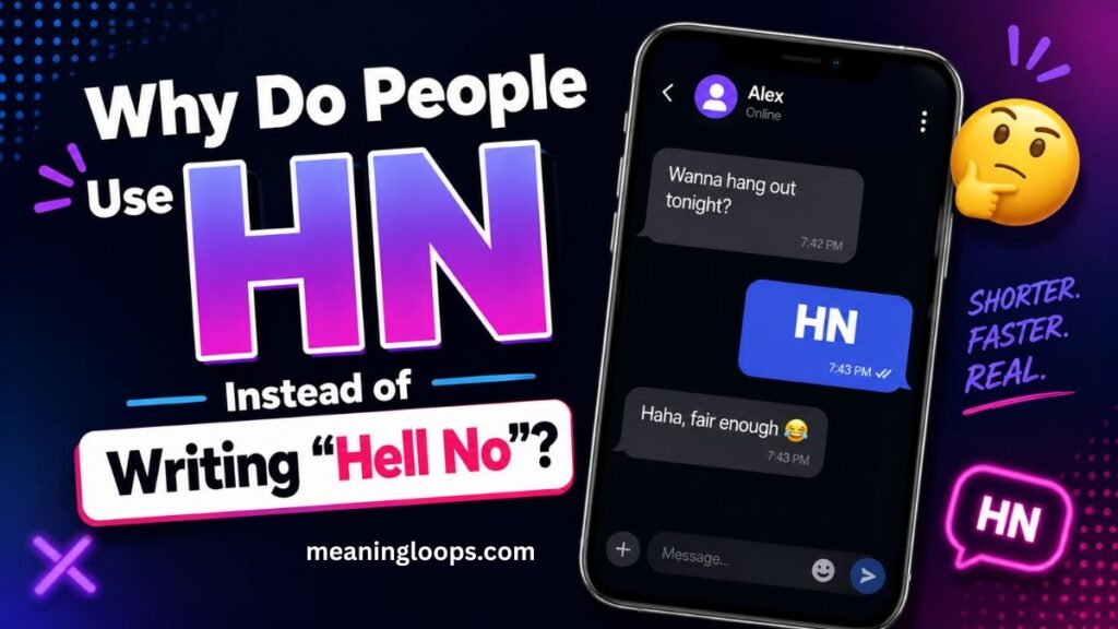 Why Do People Use HN Instead of Writing "Hell No"?