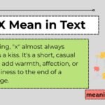 X Mean in Text
