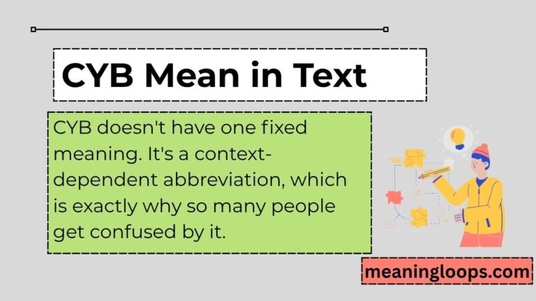 CYB Mean in Text