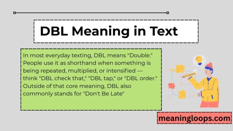 DBL Meaning in Text