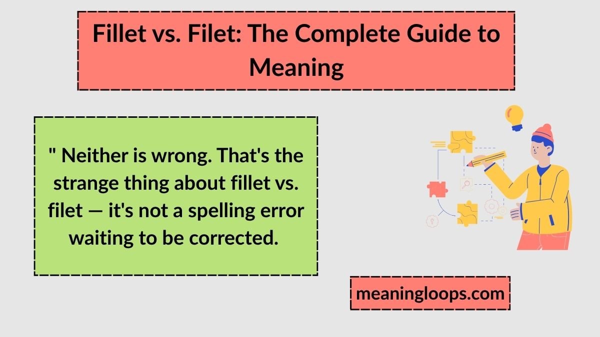 Fillet vs. Filet: The Complete Guide to Meaning, Pronunciation, and Proper Use