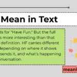 HF Mean in Text