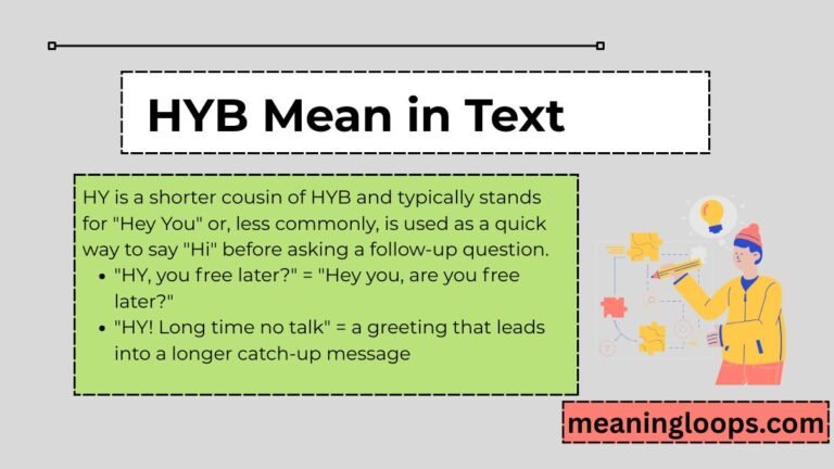 HYB Mean in Text