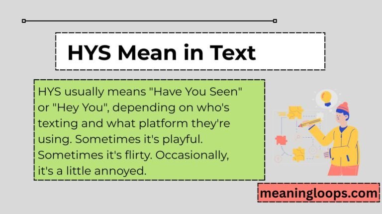 HYS Mean in Text