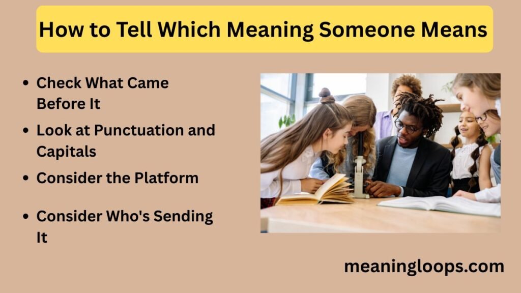 How to Tell Which Meaning Someone Means