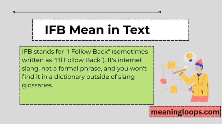 IFB Mean in Text