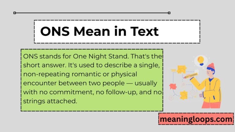 ONS Mean in Text