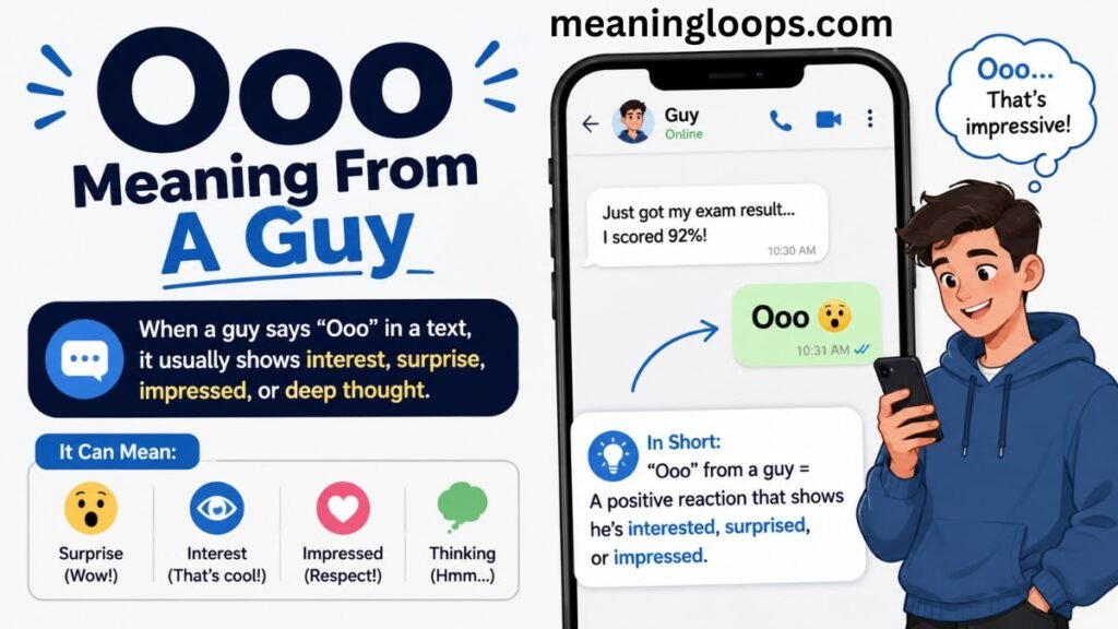 Ooo meaning from a guy
