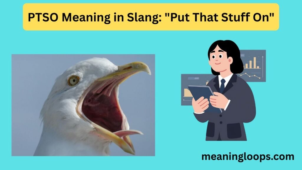 PTSO Meaning in Slang: "Put That Stuff On"