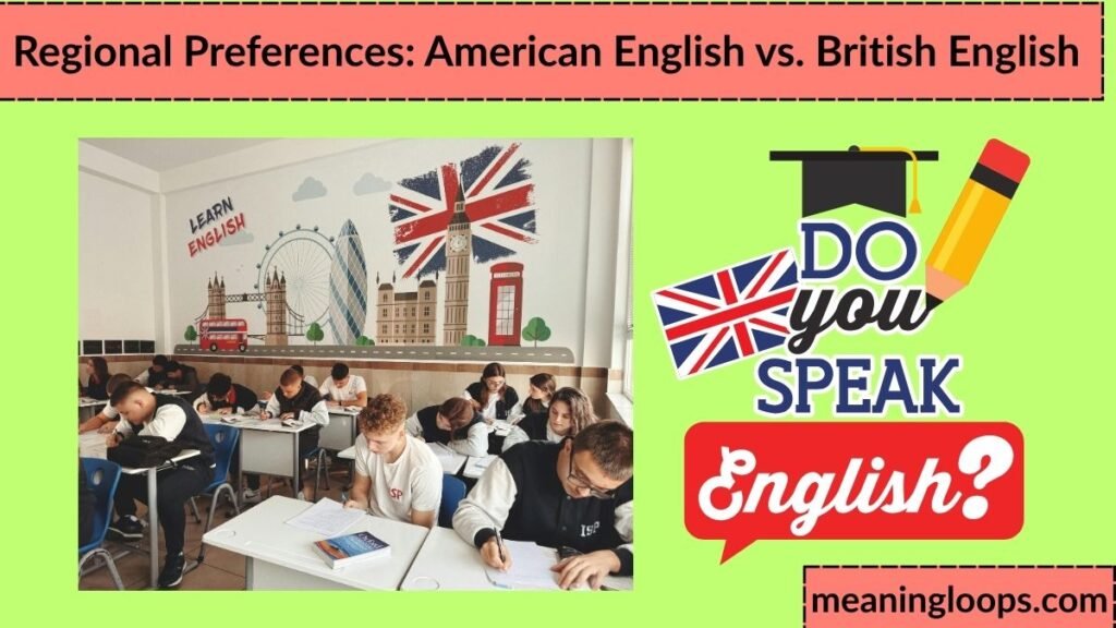 Regional Preferences: American English vs. British English