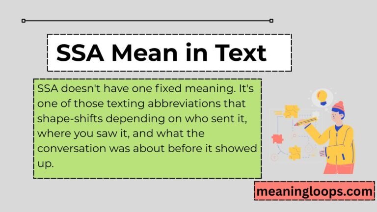 SSA Mean in Text