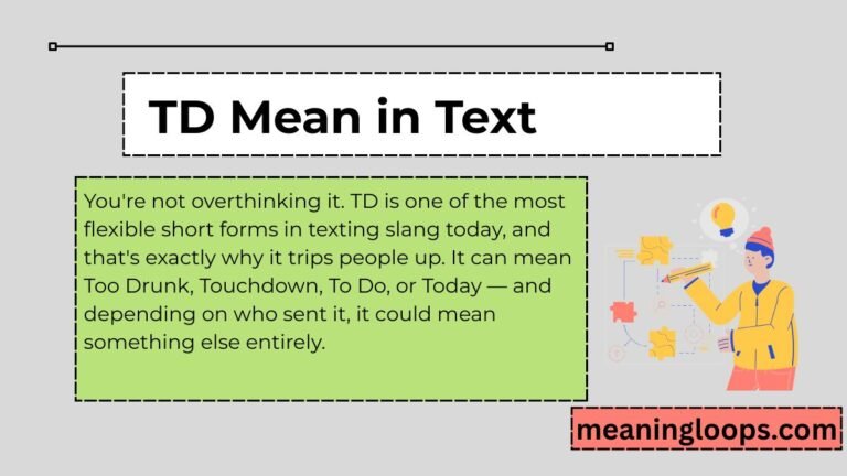TD Mean in Text