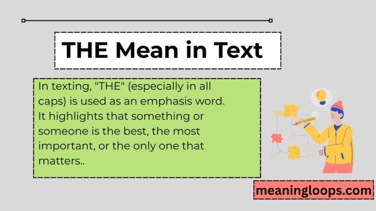 THE Mean in Text