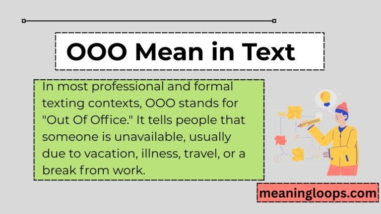 OOO Mean in Text