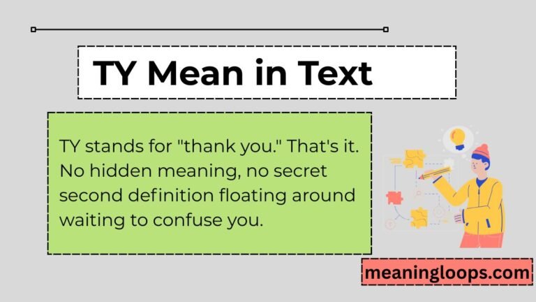 TY Mean in Text