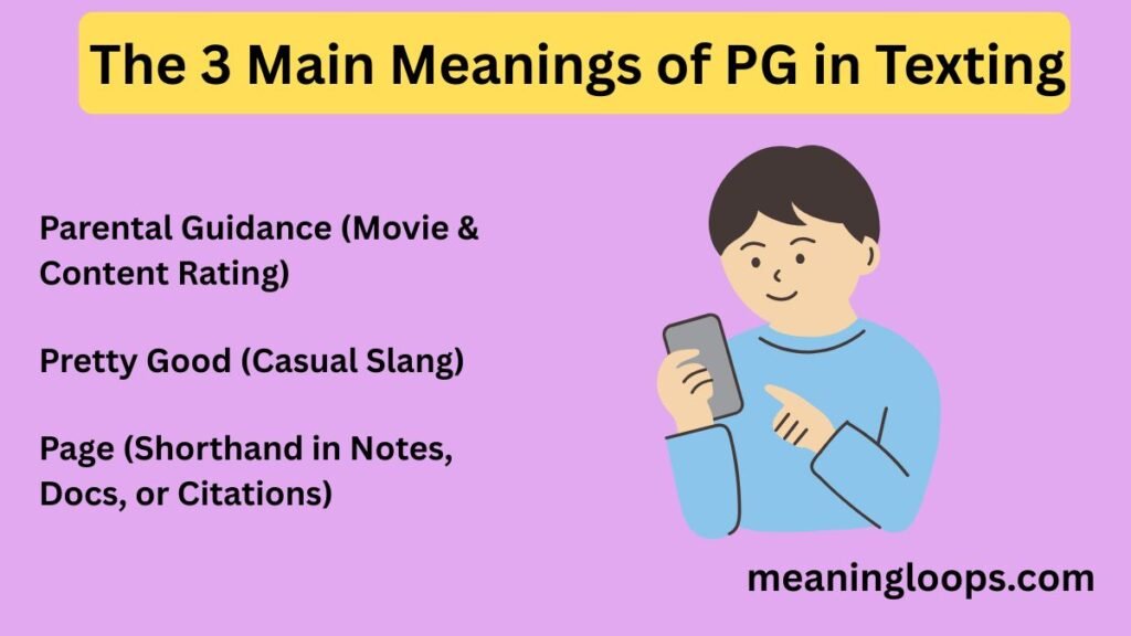 The 3 Main Meanings of PG in Texting
