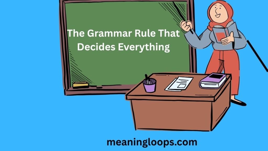 The Grammar Rule That Decides Everything