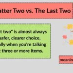 The Latter Two vs. The Last Two: Mastering Precision in English