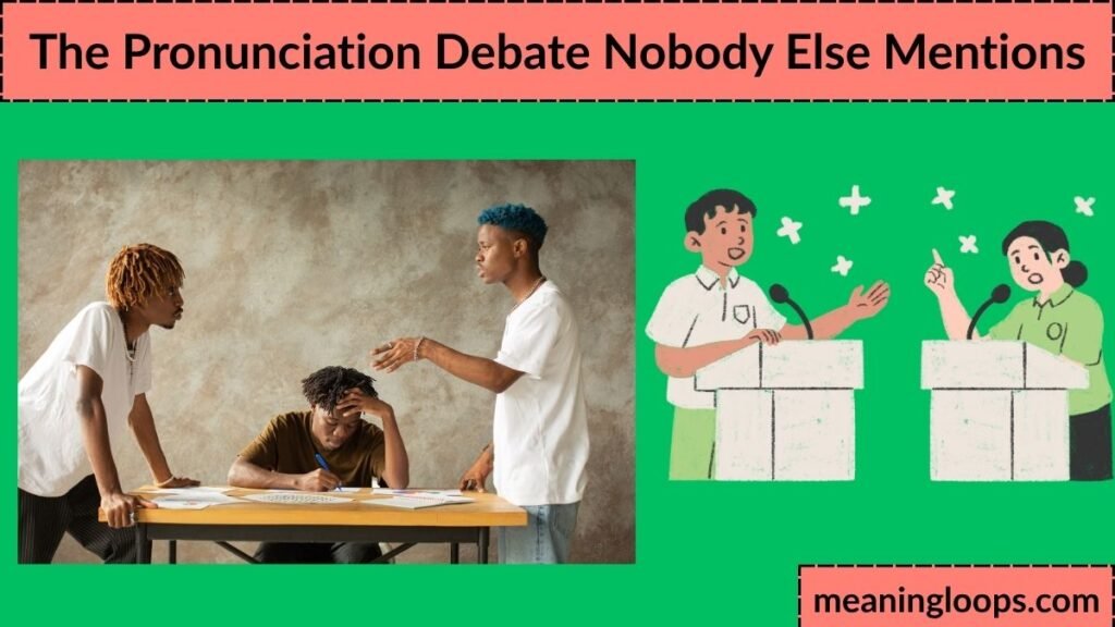 The Pronunciation Debate Nobody Else Mentions