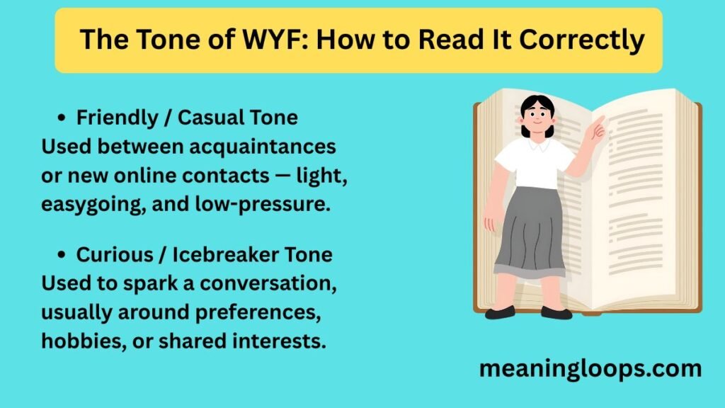 The Tone of WYF: How to Read It Correctly