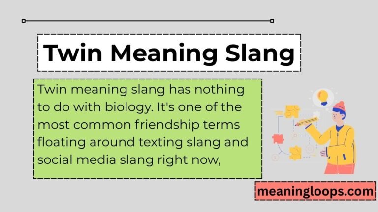 Twin Meaning Slang