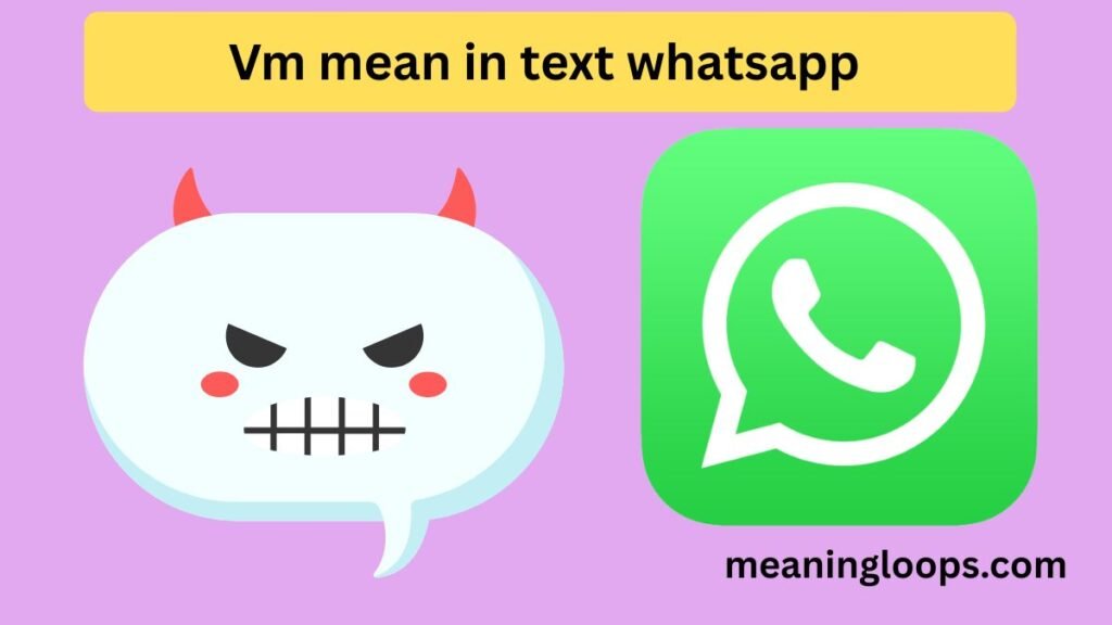 Vm mean in text whatsapp