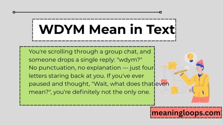 WDYM Mean in Text