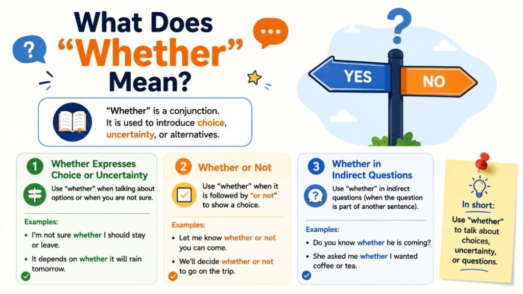 What Does "Whether" Mean?