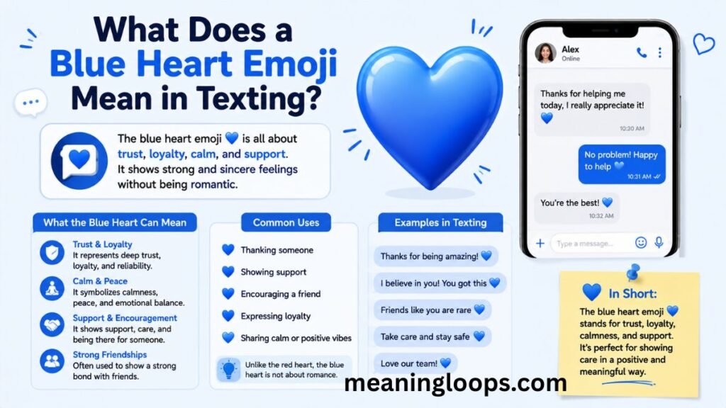 What Does a Blue Heart Emoji Mean in Texting?