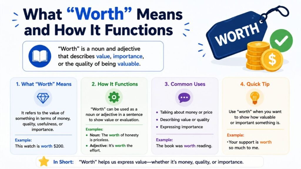 What "Worth" Means and How It Functions