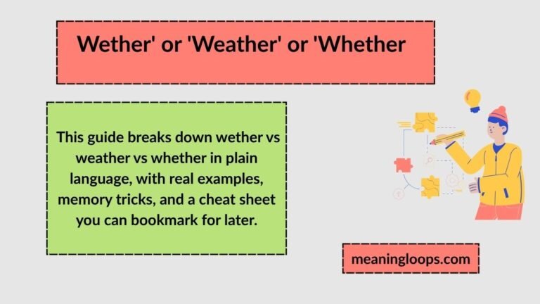 Wether or Weather