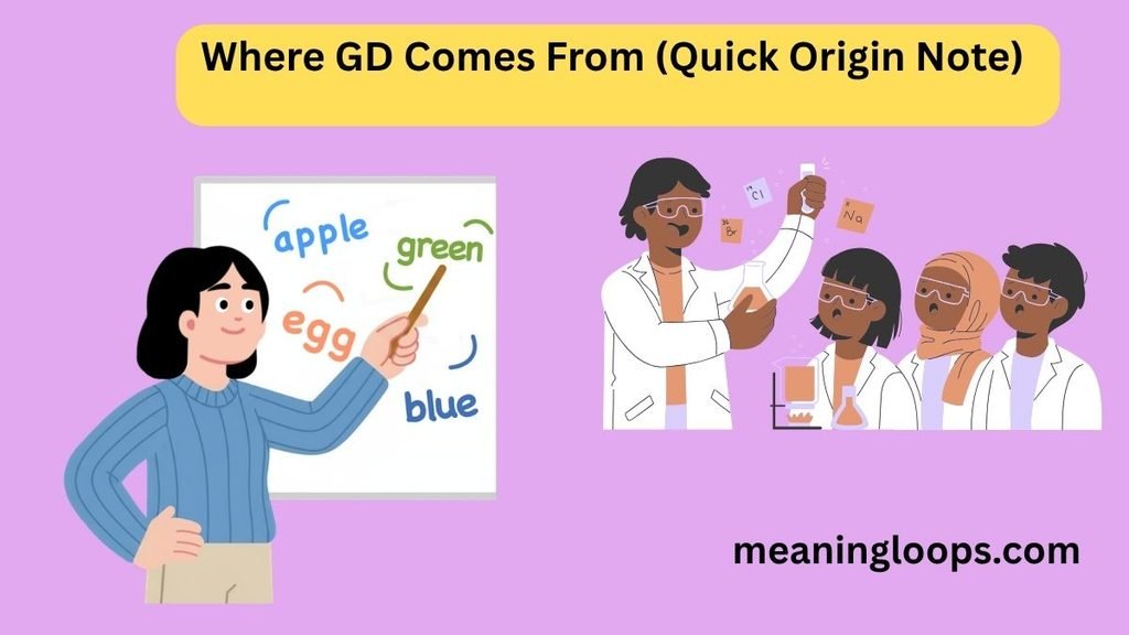 Where GD Comes From (Quick Origin Note)