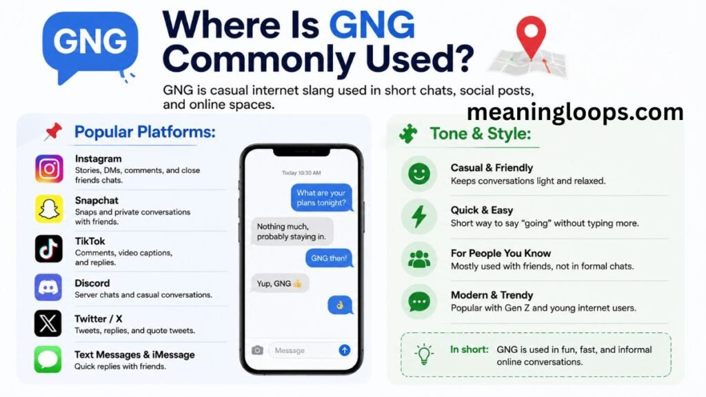 📱 Where Is GNG Commonly Used?