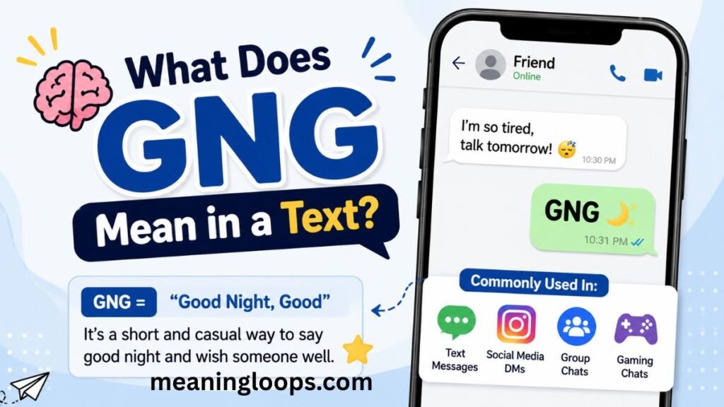🧠 What Does GNG Mean in a Text?