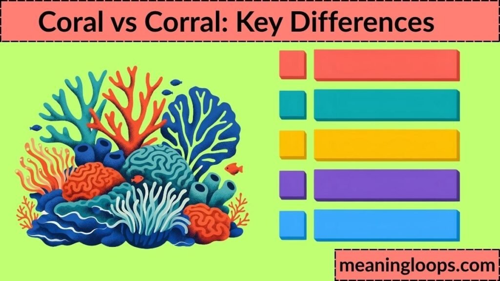 Coral vs Corral: Comparison Table