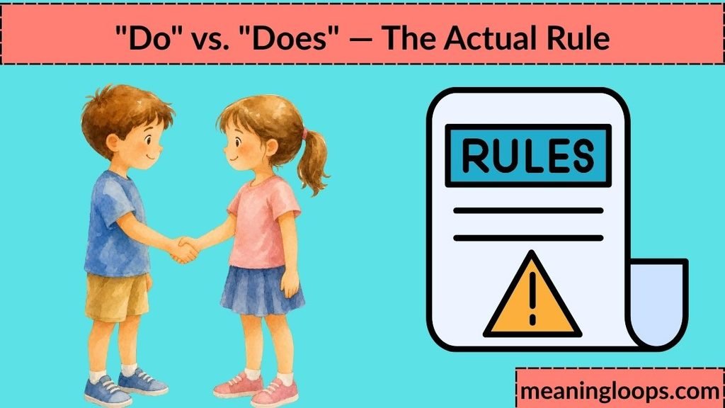 "Do" vs. "Does" — The Actual Rule