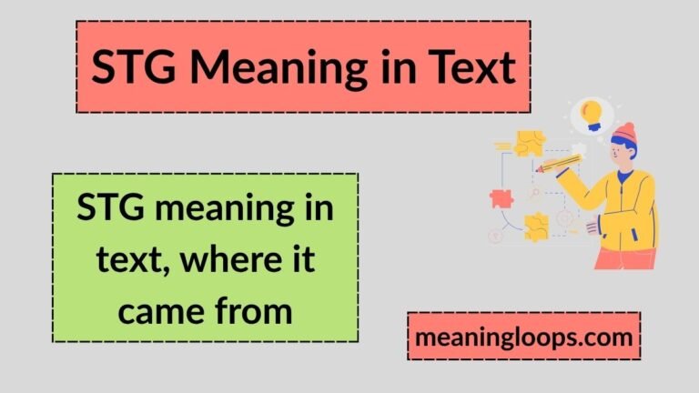 STG Meaning in Text: What It Really Means and How People Use It Online