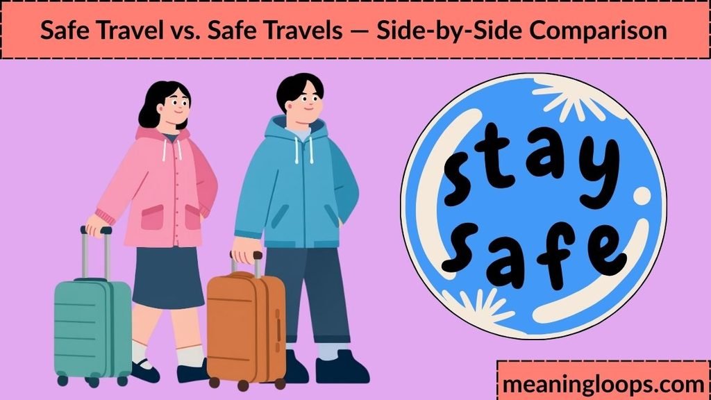 Safe Travel vs. Safe Travels — Side-by-Side Comparison