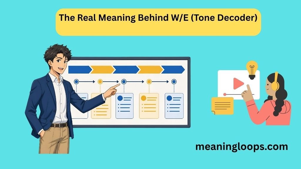 The Real Meaning Behind W/E (Tone Decoder)