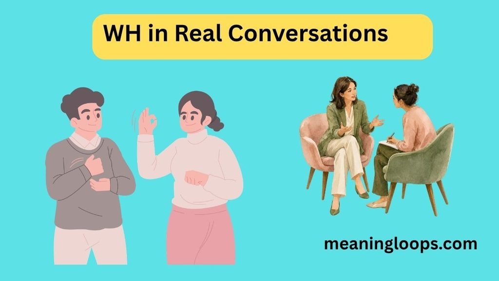 WH in Real Conversations (Examples by Scenario)