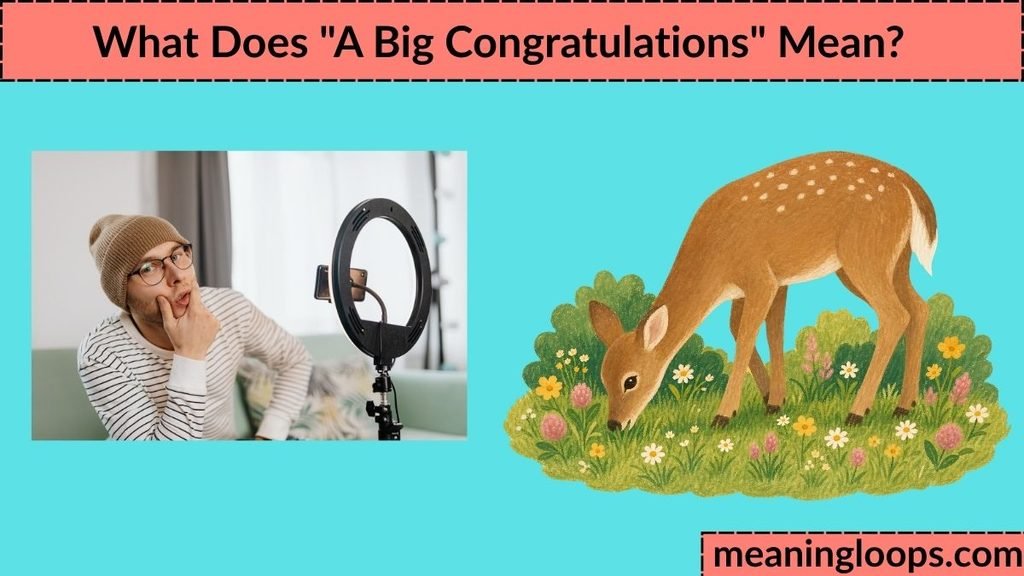 What Does "A Big Congratulations" Mean?