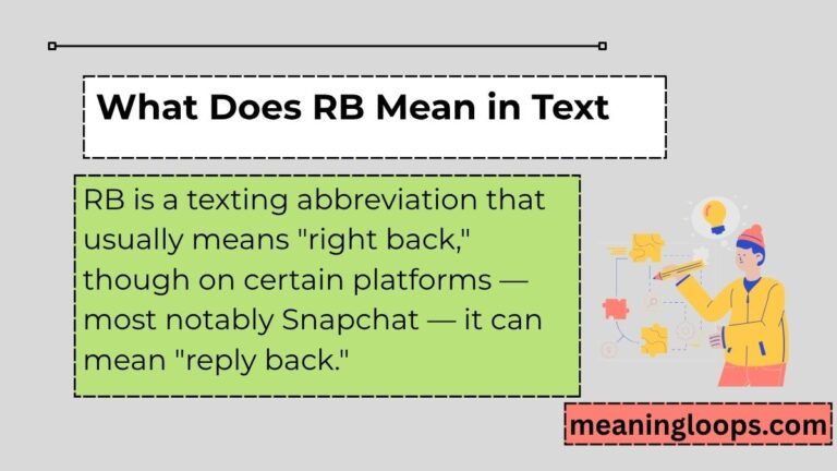 What Does RB Mean in Text