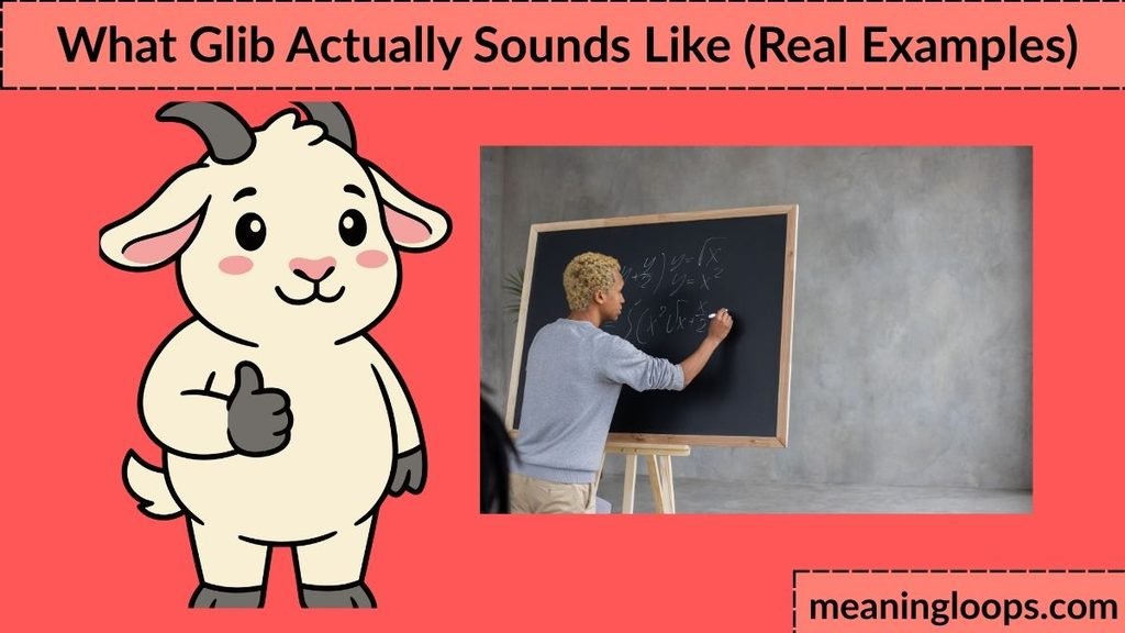 What Glib Actually Sounds Like (Real Examples)