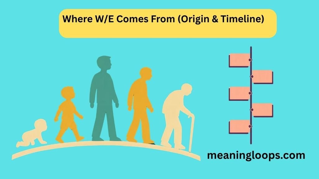 Where W/E Comes From (Origin & Timeline)