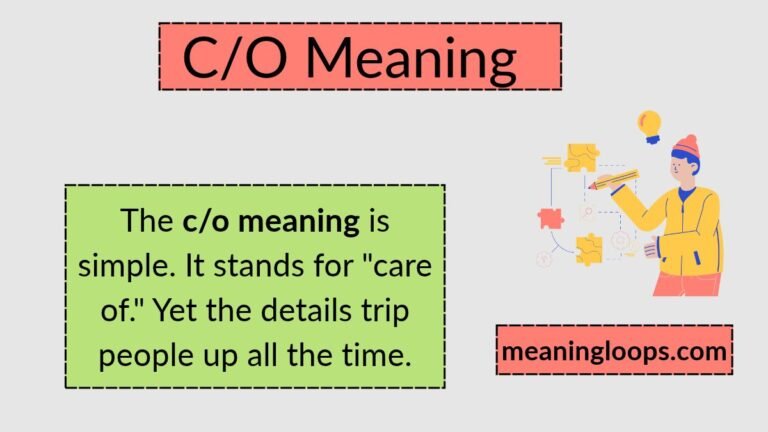 C/O Meaning Today: Modern Usage, Examples, and Tips