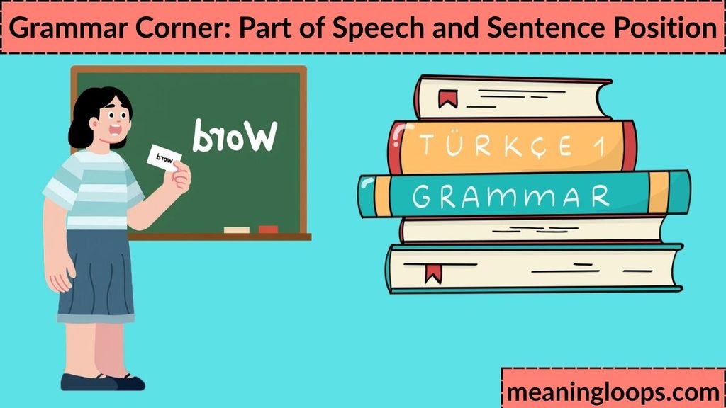 Grammar Corner: Part of Speech and Sentence Position