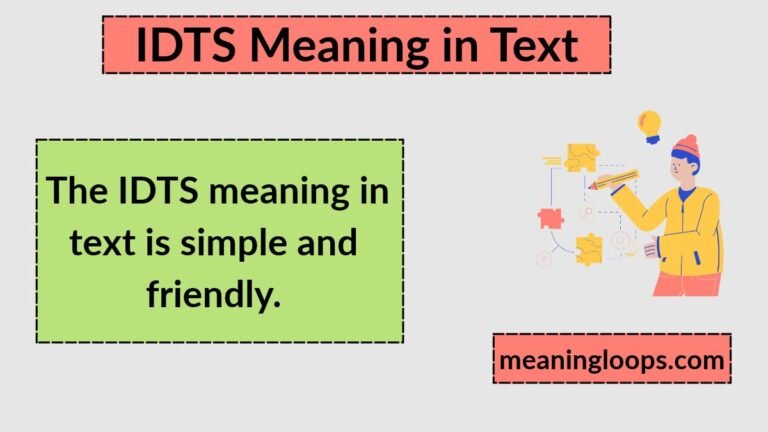 IDTS Meaning in Text: What It Really Means and How To Use It