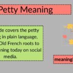 Petty Meaning Today: What Does Petty Mean, Where Did It Come From, and How Do People Use It?