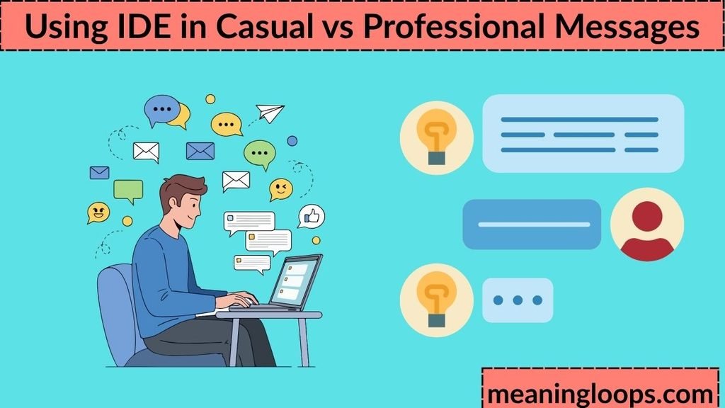 Using IDE in Casual vs Professional Messages